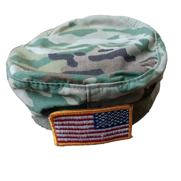 US Army Patrol Camo Cap Mens Size 7 Fitted Cap Hat - Picture 9 of 12